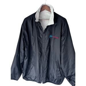 FUBU Men’s sz XL Full Zip Up Reversible Water-Resistant Fleece Jacket